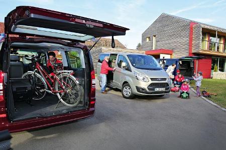 VW Multivan 2.0 TDI, Mercedes Viano 2.0 CDI, Ford Tourneo Custom, Familie