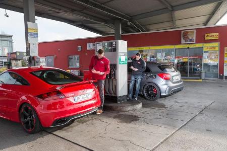 Audi TT RS Plus, Mercedes A 45 AMG,