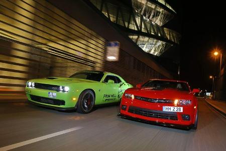 Dodge Challenger SRT Hellcat, Geiger-Camaro Z/28, Frontansicht