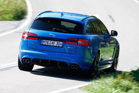 Jaguar XFR-S Sportbrake, Heckansicht