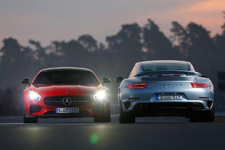 Mercedes-AMG GT S, Porsche 911 Turbo