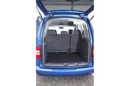 VW Caddy, Kofferraum