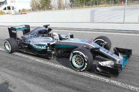 Lewis Hamilton - Mercedes - Formel 1-Test - Barcelona - 3. Mrz 2016