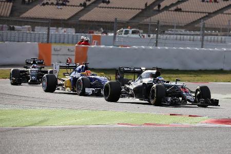 Alonso, Nasr & Palmer - McLaren, Sauber & Renault - Formel 1-Test - Barcelona - 3. Mrz 2016
