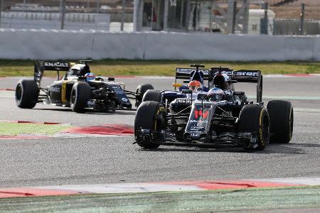 Alonso, Nasr & Palmer - McLaren, Sauber & Renault - Formel 1-Test - Barcelona - 3. Mrz 2016