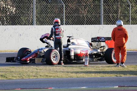 Romain Grosjean - Haas F1 - Formel 1-Test - Barcelona - 3. Mrz 2016