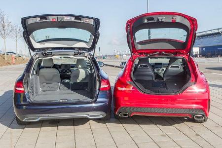 Mercedes CLA Shooting Brake, Mercedes C-Klasse T-Modell, Heckklappe