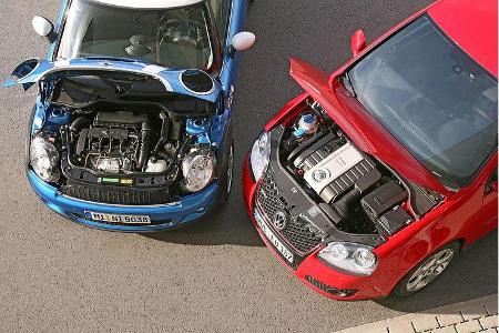 Beide setzen auf direkt einspritzende Benziner mit Turboaufladung.