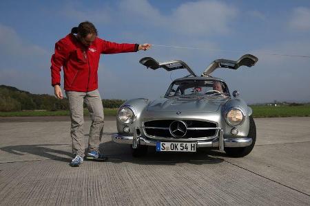 Mercedes 300 SL, Frontansicht, Flügeltüren