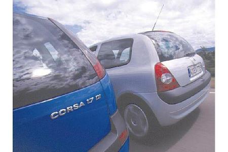 Doppeltest Opel Corsa 1.7 DI 16 V gegen Renault Clio 1.5&nbsp;dCi
