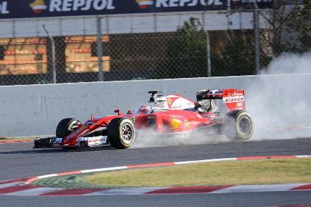 Kimi Rikknen - Ferrari - Formel 1-Test - Barcelona - 3. Mrz 2016