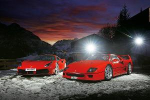 Ferrari 488 GTB, Ferrari F40, Impression, Kleinwalsertal