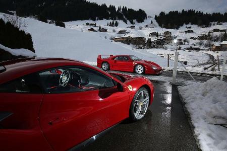 Ferrari 488 GTB, Ferrari F40, Impression, Kleinwalsertal