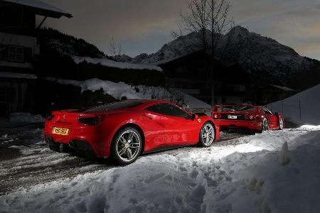 Ferrari 488 GTB, Ferrari F40, Impression, Kleinwalsertal