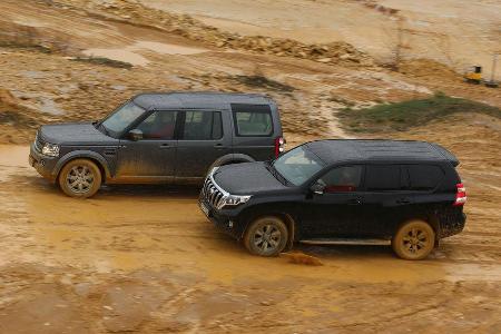 Land Rover Discovery 3.0 TDV6, Toyota Land Cruiser 2.8 D-4D