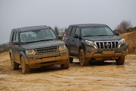 Land Rover Discovery 3.0 TDV6, Toyota Land Cruiser 2.8 D-4D