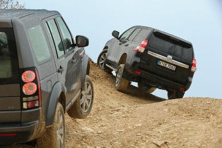 Land Rover Discovery 3.0 TDV6, Toyota Land Cruiser 2.8 D-4D