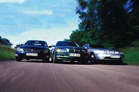 BMW 320i, Lexus IS 200, Rover 2.0 V6