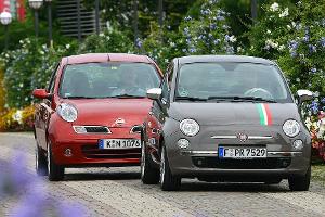 Fiat 500 1.2 vs. Nissan Micra 1.2
