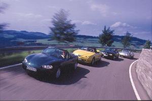 Mazda MX-5 1.9, Alfa Spider 1.8, BMW Z3 1.9, Fiat Barchetta 1.8 16 V