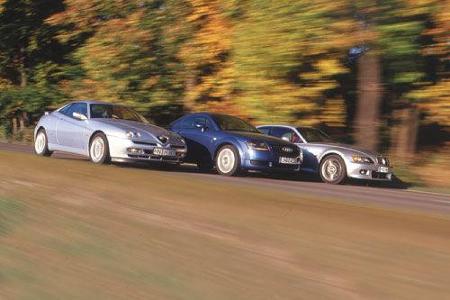 Alfa Romeo GTV V6, Audi TT 1.8 T, BMW Z3 Coupé 2.8