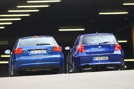 Beim Bremsen hat dagegen der BMW leicht die Nase vorn.