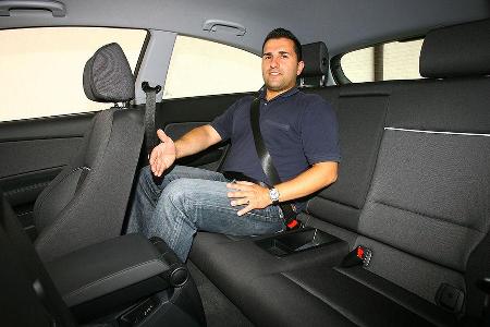 Die Rückbank bietet etwas weniger Platz als der Audi.