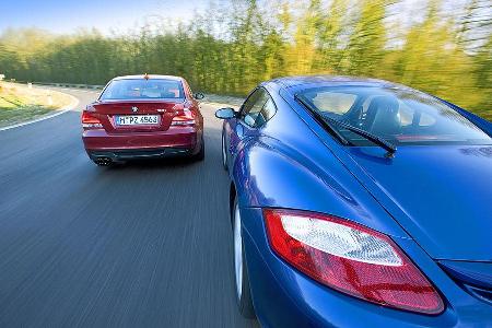 ... und ist dem BMW dicht auf den Fersen.