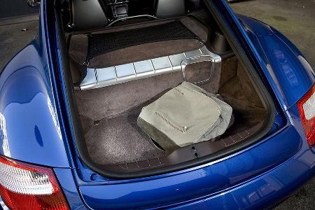 Insgesamt hat der Cayman ein Kofferraumvolumen von 410 Litern.