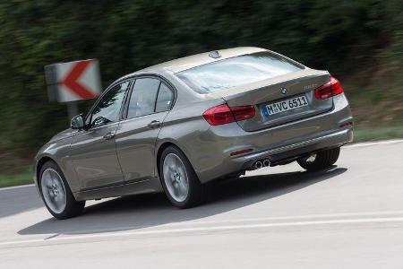 BMW 320d, Heckansicht