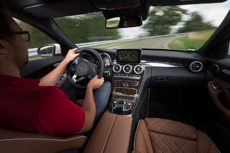 Mercedes C 250 d, Cockpit, Fahrersicht