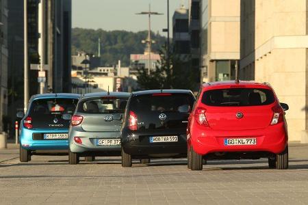 Hyundai i10, Opel Karl, Renault Twingo, VW Up