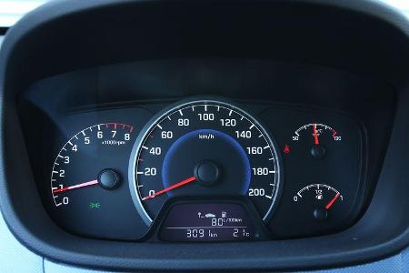 Hyundai i10 1.0, Rundinstrumente