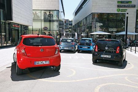 Hyundai i10, Opel Karl, Renault Twingo, VW Up