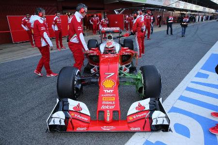 Kimi Rikknen - Ferrari - Barcelona - Formel 1-Test - 1. Mrz - 2016