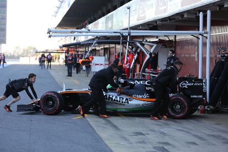 Nico Hlkenberg - Force India - Barcelona - Formel 1-Test - 1. Mrz - 2016