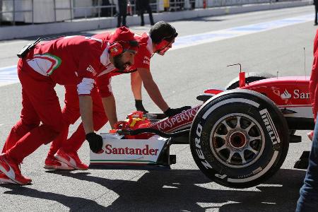 Kimi Rikknen - Ferrari - Barcelona - Formel 1-Test - 1. Mrz 2016