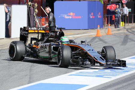 Nico Hlkenberg - Force India - Barcelona - Formel 1-Test - 1. Mrz 2016