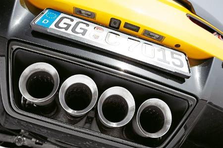 Chevrolet Corvette Stingray, Endrohre, Auspuff