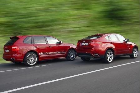 Wenn das stramme Duo X6 und Cayenne zum Gastspiel nach Hockenheim eilt, schreiten im Verbund nicht nur 812 PS, sondern auch ...