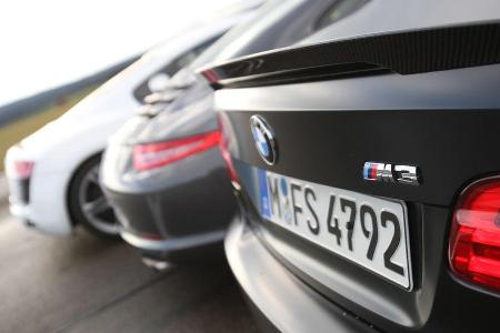 Audi R8, BMW M3, Porsche 911