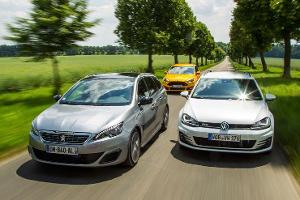 Ford Focus ST Turnier 2.0 TDCi, Peugeot 308 SW GT HDi 180, VW Golf Variant GTD