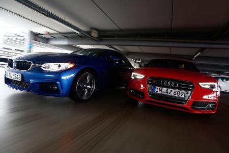 Audi S5 Sportback, BMW 435i Gran Coupé, Frontansicht