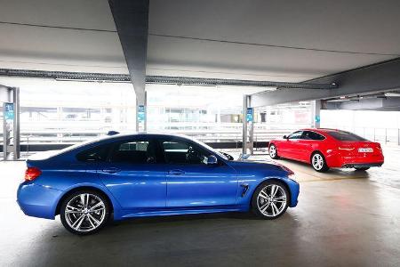 Audi S5 Sportback, BMW 435i Gran Coupé, Seitenansicht