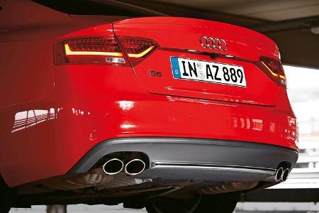 Audi S5 Sportback, Endrohr, Heck