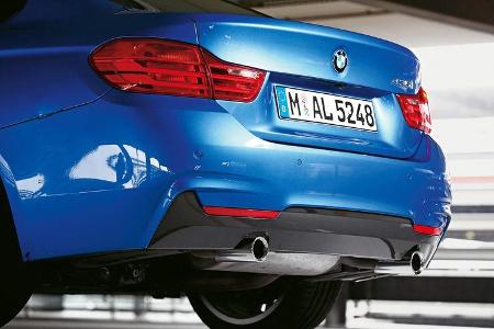 BMW 435i Gran Coupé, Auspuff, Heck