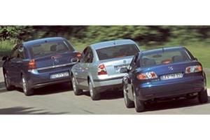 Mazda 6, Opel Vectra und VW&nbsp;Passat