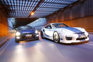 Importracing-Nissan GT-R, Techart-Porsche 911 Turbo S, Frontansicht