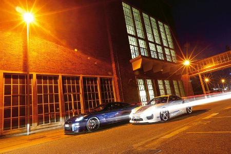 Importracing-Nissan GT-R, Techart-Porsche 911 Turbo S, Seitenansicht