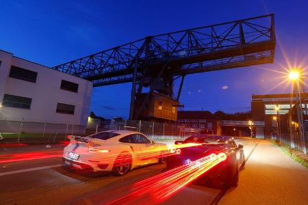 Importracing-Nissan GT-R, Techart-Porsche 911 Turbo S, Heckansicht